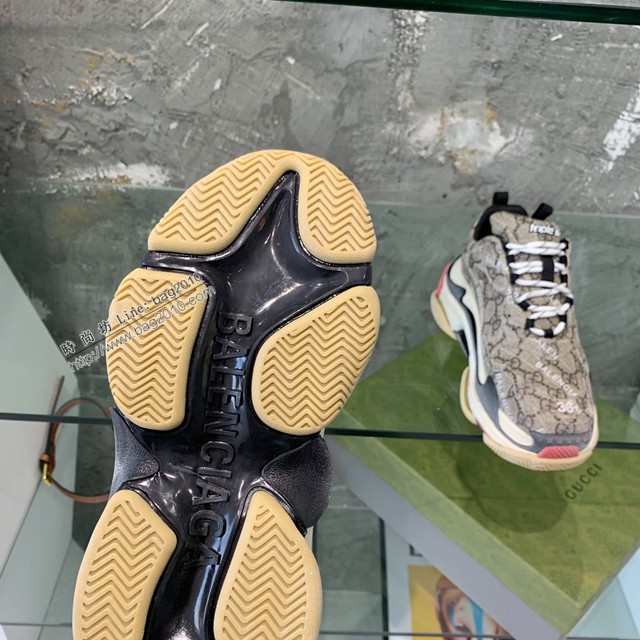 gucci男女款老爹鞋運動鞋 Balenciaga X gucci世紀大聯名老爹鞋 dx2628